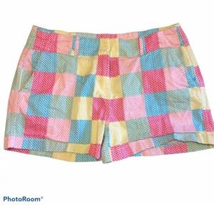 Vineyard Vines Lined Whales Madras Zip Shorts Size 10